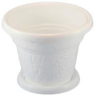 Кашпо №0 0,75л мокко с под. АВ-0011 /60шт/АД