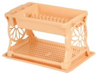 Сушилка для посуды 2-х ярусная слон.кость 16013