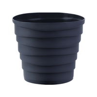 Кашпо Бархан 0,9л антрацит КШ-4314