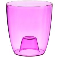 Кашпо ОРХИДЕЯ 1,2л прозрачно-фиолетовый М3147