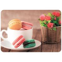 Салфетка сервировочная Макаруны 40*28см пластик 312340/250шт/Рыжий Кот