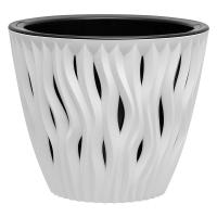 Кашпо Вдохновение 1,6л белый/черный КШ-5400