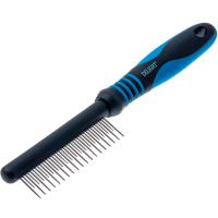 Расчёска DeLIGHT с кольцами разнозубая 18/19 зубьев 12/20 мм 348LS/12/Пет Лайн