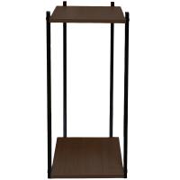 Полка №50-02 мебельная для цветов ВЕНГЕ ЛДСП 32*h50 2 гор РЗДИ