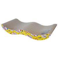 Когтеточка УЮТ гофрокартон М-образная низкая с мятой 43*22*7,5см/КГ05/Евро