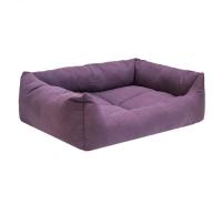 Лежанка прямоугольная пухлая №3 Манеж-бархат фиолет 65*49*16см/94433фиолет