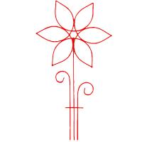  Шпалера д/комнатных Астра 45*24см проволока d3 /5шт/Л