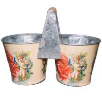 Кашпо металл двойное ((27х113х10см) WF112062 -2/2А