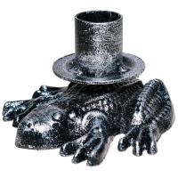 ДЕКОР Подсвечник Лягушка антик серебро РЗДИ/1шт