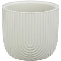 Кашпо РАМОНА D180 1,9л белый ротанг с вставкой М3261 /15шт/М-пласт