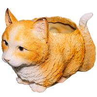 Зоокашпо Кошка маленькая 18х20см (полистоун) 11102