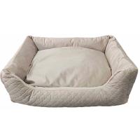 Лежак УЮТ Граф бежевый велюр синтешар съемный чехол 70*50см/ЛМ54/Евро