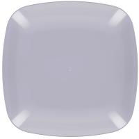 Тарелка Квадро плоская серый М8045 /25шт/ Альтерн