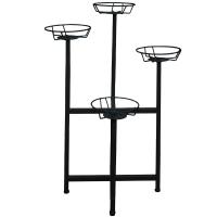 Подставка на 4 горшков ЦВЕТНИК черная РЗДИ