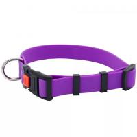 Ошейник биотан 20мм с фастексом 30-42см матовый фиолетовый/30120401-26/Каскад