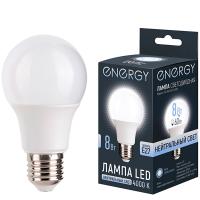 Лампа светодиодная Груша LED А60-8-E27-4000 нейтральный свет 109305 /100шт/ Energy