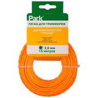 Леска д/триммера двухкомп. Торнадо d-15м квадрат-перекрученный d-3мм 990667 /120шт/Park