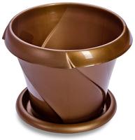 Кашпо "Флориана" 0,7л золото С384ЗОЛ