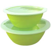 Набор мисок Дуэт (2,1+3,9л) оливковый А089 /20шт/Арз