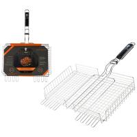 Решетка д/барбекю 40*27*5см глубокая регулир.глубина RD-103С/6шт/999609/ECOS