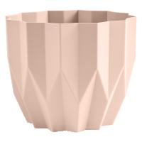 Кашпо Геометрия 0,8л пудровый КШ-4115