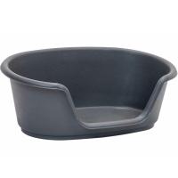 Лежанка РЕЛАКС овальная пластиковая 52*34*h20см серый/4001сер/Дарэлл