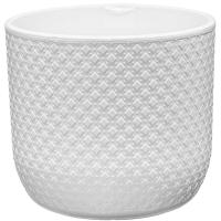 Кашпо Клевер 4,5л белый с вставкой /8шт/ДТ 
