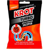 Чистящее средство для труб КРОТ Турбо 90г гранулы 