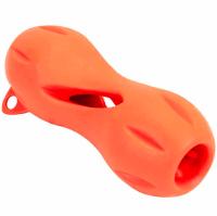 Игрушка с КОСТЬ под лакомство малая 13*D5.5см коралловая 0210/Дарэлл