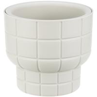 Кашпо КАРЕ D150 1л кремовый с вставкой М3256 /16шт/М-пласт
