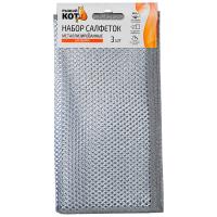 Салфетка д/уборки 20*20см (3шт) металлизированные 109495 /500шт/Рыжий Кот