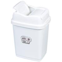 Ведро 8л д/мусора Флип белый А023 /20шт/Арз