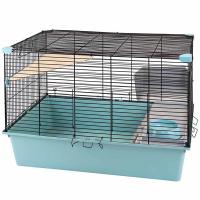 Клетка д/грыз CRAFT 80 Шиншилла-1 78*48*h45см разборная без наполнения бирюз-черн/4380/Дарэленд