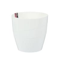 Кашпо Грация 4,5л белый со вставкой