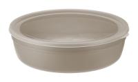 Миска с крышкой круглая 2,8л капучино М1303 