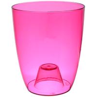 Кашпо ОРХИДЕЯ 2,4л прозрачно-розовый М3149
