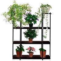 Полка №44 мебельная для цветов ВЕНГЕ ЛДСП 83*23*h100см РЗДИ