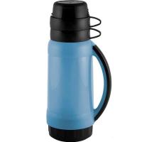 Термос 1л Pratico пластик стекл-я колба 2 чашки /12шт/005504