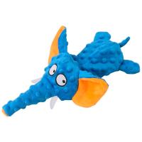 Игрушка с Слоник с пищалкой синий текстиль 30х19х3,5см/Ти126/Евро