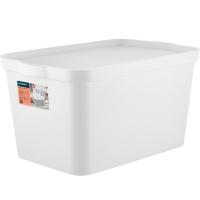 Ящик д/хранения 24л Keeplex Trendy с крышкой белый KL3505 /5шт/ПР