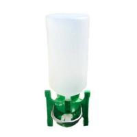 Поилка  для кроликов чашечная с бутылкой 2л для клетки с пласт.носиком/15шт/