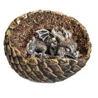 Копилка Дракон в яйце (золото-серебро) L11,5W10H10 716391/SK235