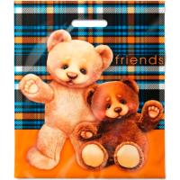 ВУР44122 Пакет 40*47 Друзья 1ШТ с выруб. ручкой ПЭ /50/500шт/