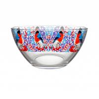 Салатник Снегири на рябине средний 425/1-Д /12шт/ДК