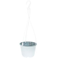 Подвесное кашпо 2,5л мягкое с переливом белый №19М