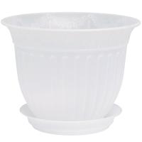 Цветочный горшок Виноград 2,25л прозрачный с поддоном 5PL0148 