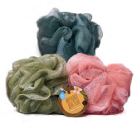 Мочалка д/тела бантик HD 0139 /20/240шт/ АкваМаг