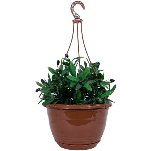 Цветочный горшок Венеция 6л терракотовый с прикрепленным поддоном