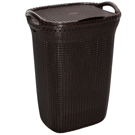 Корзина д/белья Santa 55л шоколадный 05074 /Милих