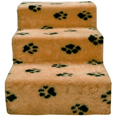 Лестница домик для животных мех лапы на коричневом 39*55*37Н DONBARON